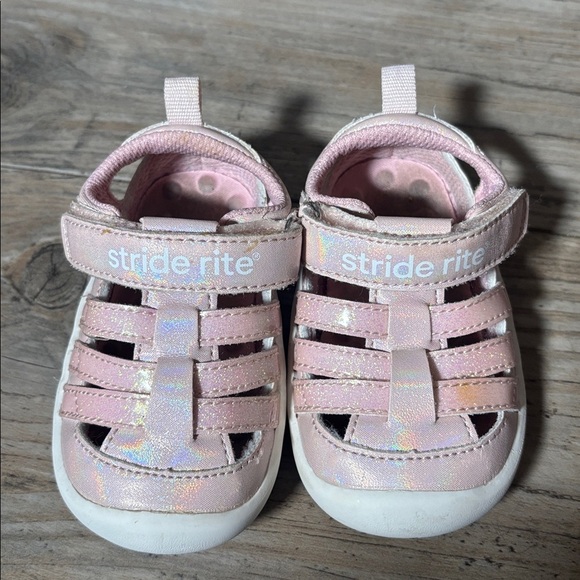 Stride Rite Blush Baby Walker Shoes Size 4 - Picture 6 of 9